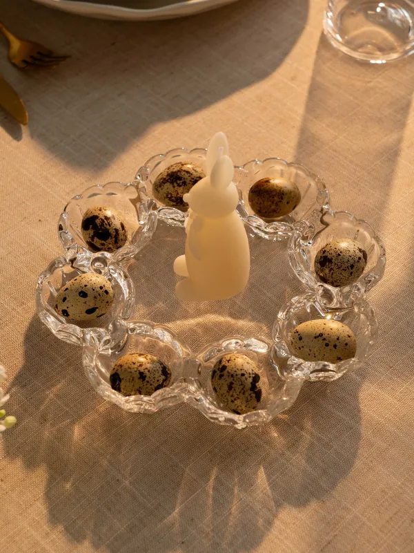 Блюдо пасхальное, 19х3 см, 8 отделений, Цветок, Clear pattern, image-6