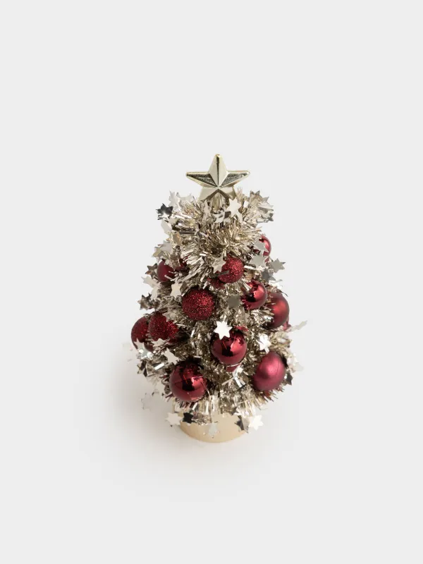 Игрушка елочная, 17 см, Ель с шарами, Tinsel christmas, image-2