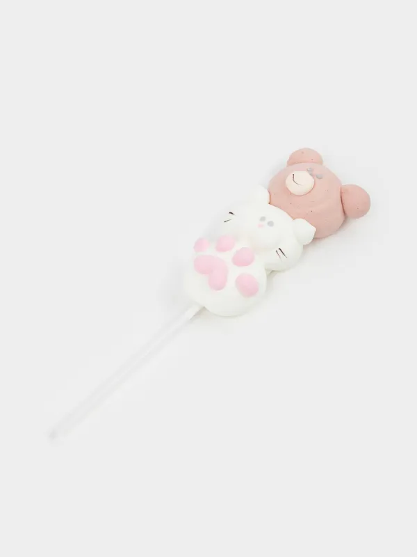 Маршмеллоу, 17 гр, на палочке, микс, Ваниль, Веселые зверюшки, Sweet life, image-1