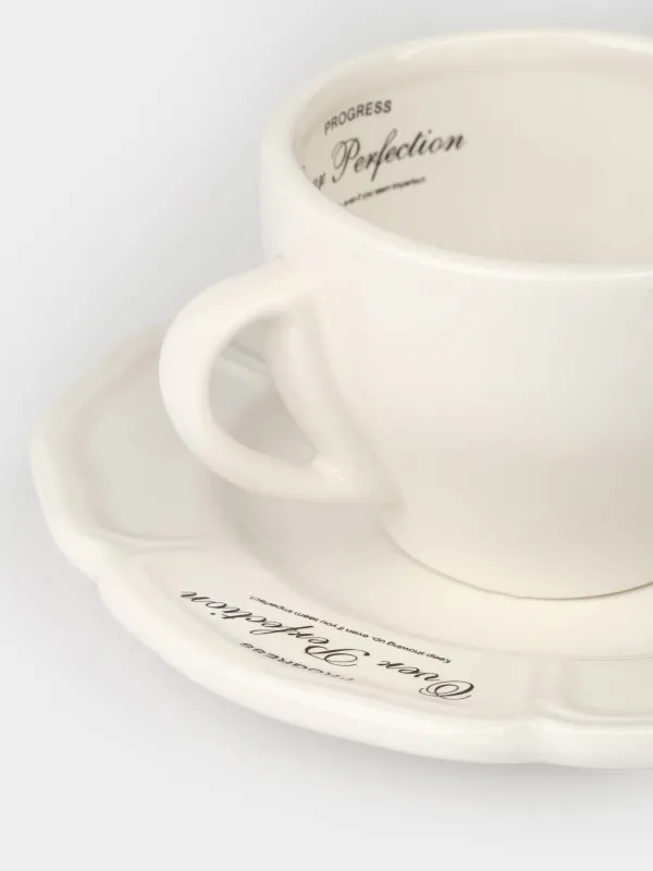 Пара чайная, 1 перс, 2 пр, 240 мл, керамика D, молочная, Progress, Course, image-2
