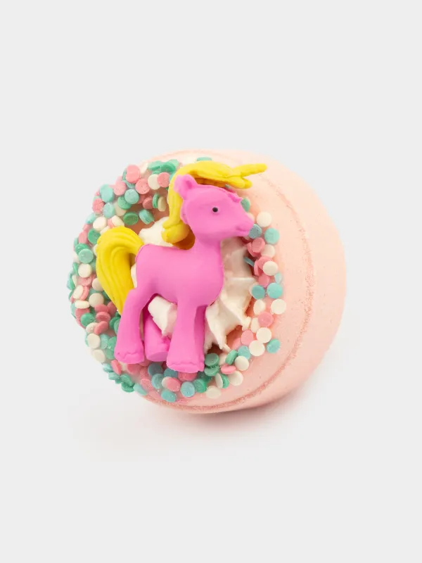 Бомбочка для ванны, 130 гр, с игрушкой, в ассортименте, розовая, Жвачка и фрутти, Единорог, Unicorn, image-2