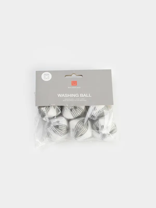 Шарик для стирки, 5 см, 6 шт, с эффектом сбора шерсти, нейлон, серый, Washing ball, image-4