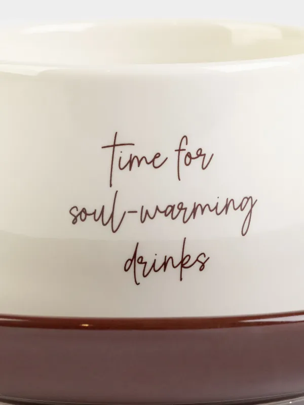 Пара чайная, 1 перс, 2 пр, 200 мл, фарфор N, молочно-коричневая, Magic moments, image-1