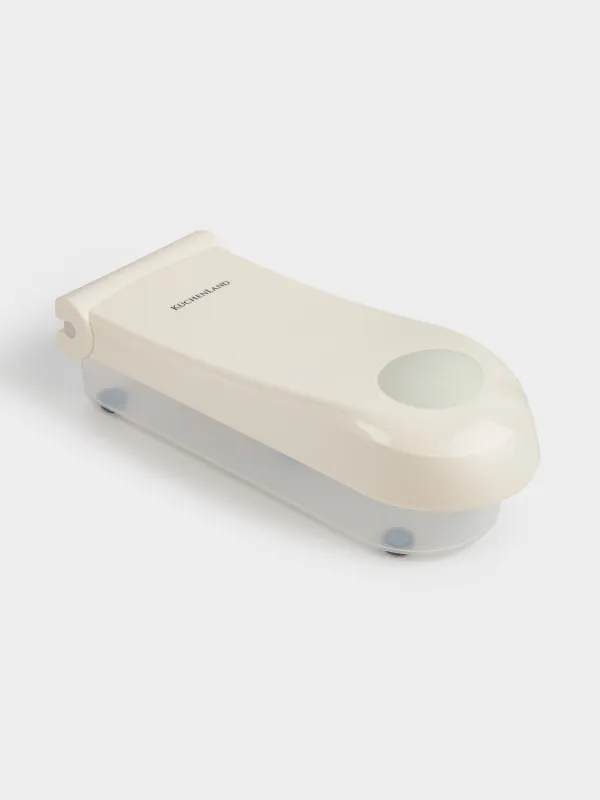 Измельчитель, 28 см, 5 насадок, механический, пластик/сталь, бежевый, Soft, image-6