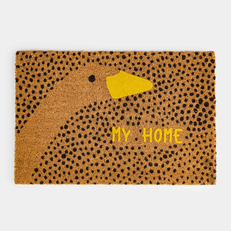 Коврик придверный, 40х60 см, кокос/ПВХ, коричневый, Гусь, Goose