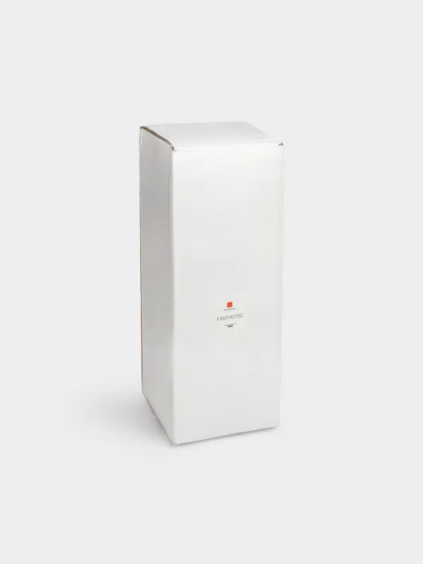 Подсвечник, 32 см, для одной свечи, на ножке, стекло/металл, серебристый, Кракелюр, Fantastic Ice, image-5