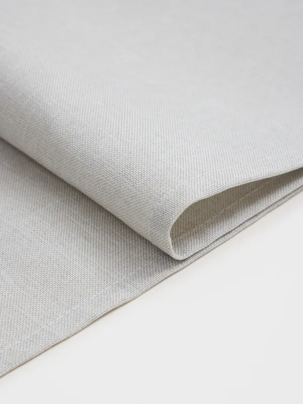 Дорожка настольная, 40х160 см, полиэстер, светло-серая, Олени и ели, Forest fawn, image-1