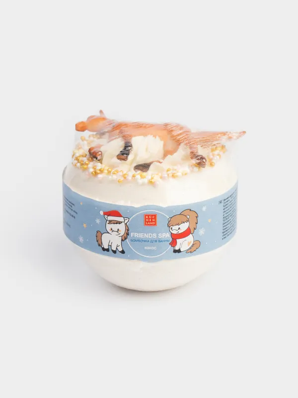 Бомбочка для ванны, 130 гр, с игрушкой, в ассортименте, Кокос, Лошадка, Friends spa, image-4