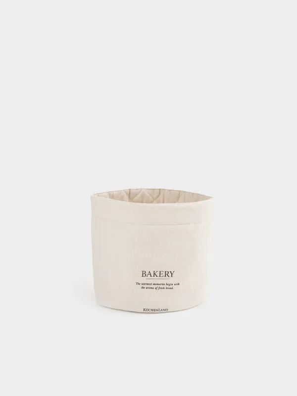 Корзина для хлеба, 20х30 см, на завязках, хлопок, бежевая, Bakery, Course, image-0