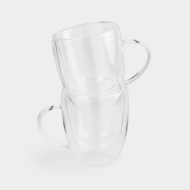 Набор чайный, 2 перс, 3 пр, стекло Б/сталь, золотистый, Air, image-5