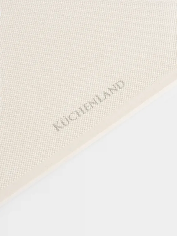 Доска разделочная, 28х23 см, с точилом/теркой для чеснока, пластик, бежевая, Soft kitchen, image-6