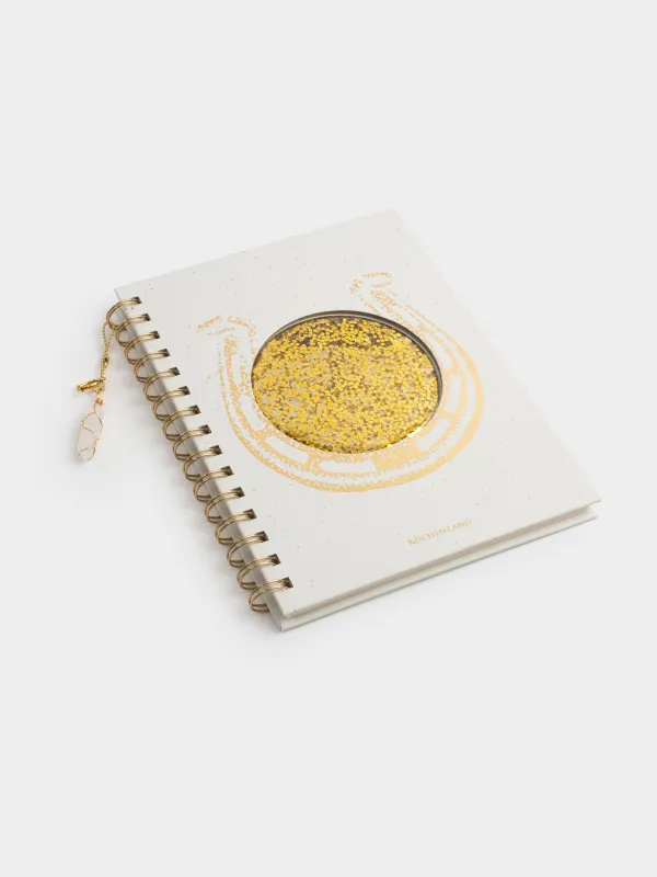 Блокнот, 16х20 см, 70 листов, на кольцах, Stationery gold, image-3