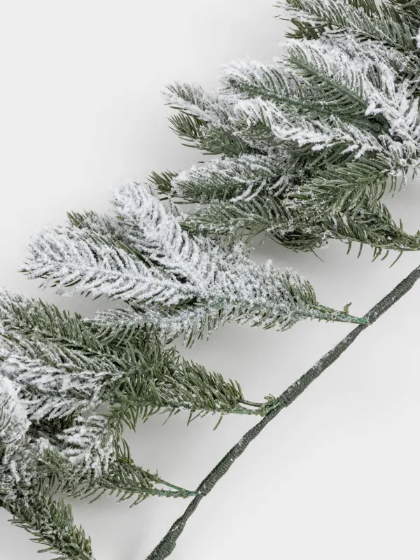Ветка-гирлянда декоративная, 2, пластик, Snowy decor, image-1