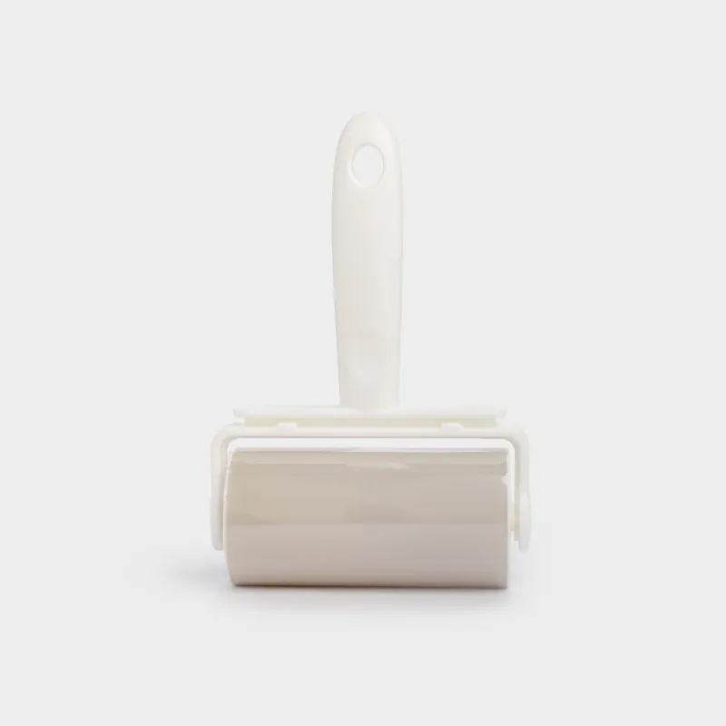 Ролик для чистки ткани, 18х12 см, многоразовый, с чехлом, серый, Roller