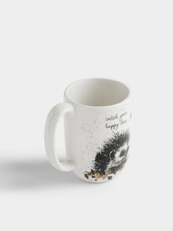Кружка, 550 мл, Еж в листьях, Hedgehog in leaves, image-2