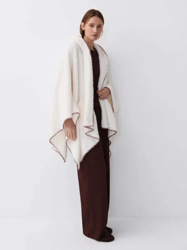 Пончо из искусственного меха, Plush poncho, image-2