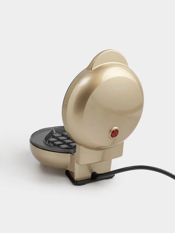 Вафельница, электрическая, 550 Вт, бакелит/металл, золотистая, Сердце, Vintage kitchen, image-5