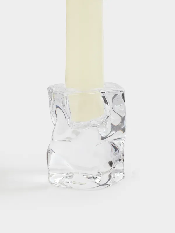 Подсвечник, 5x6 см, для тонкой свечи, стекло, Concave, image-3