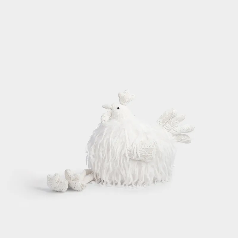 Изделие декоративное, 37 см, полиэстер, молочное, Петух, Rooster