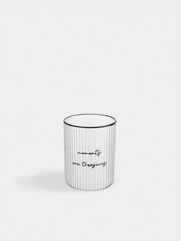 Стакан, 420 мл, Moments are treasure, Ribby font, image-1