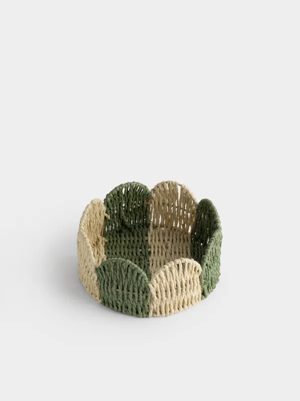 Корзина для хранения, 22х9 см, Волнистые края, Braided, image-1
