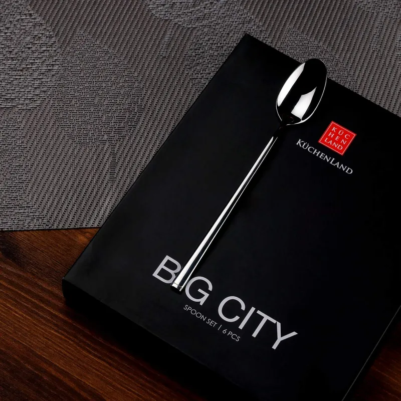 Ложка чайная, 6 шт, с длинной ручкой, сталь, Madrid, image-2