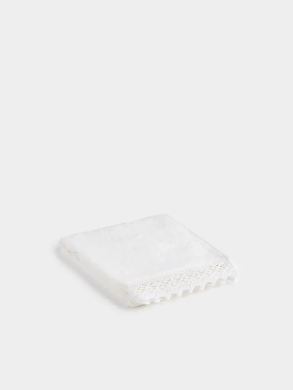 Полотенце, Кружево, молочное, Lace cotton, image-0