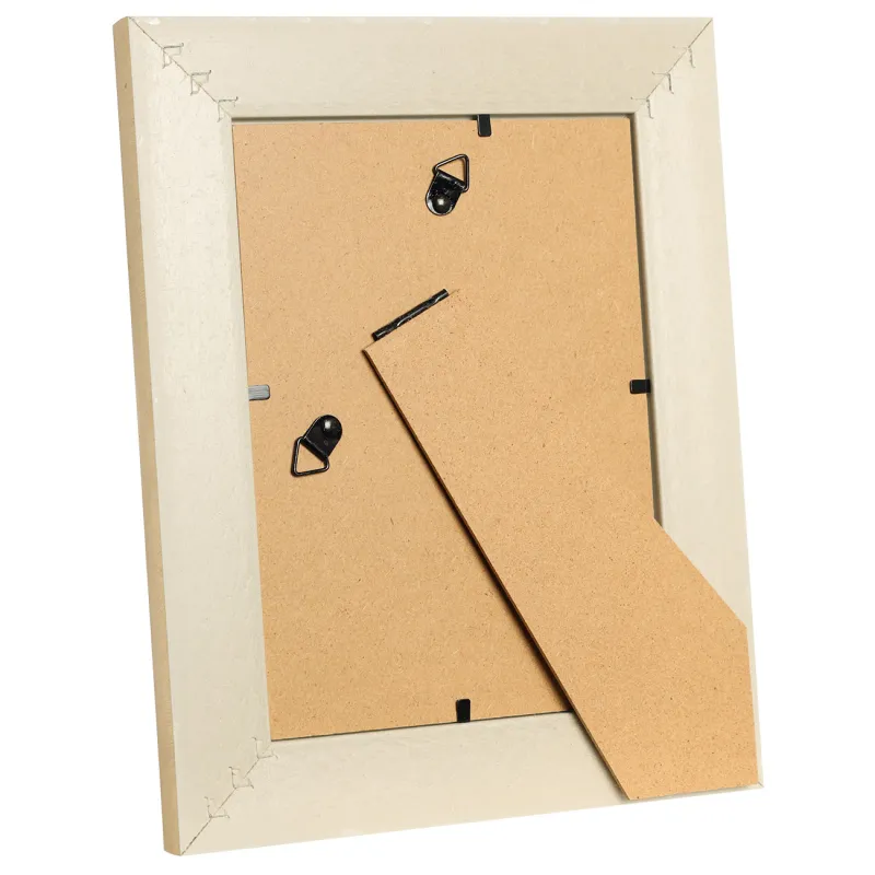 Фоторамка, 19х24 см, пластик/стекло, бежево-золотистая, Gallery, image-1