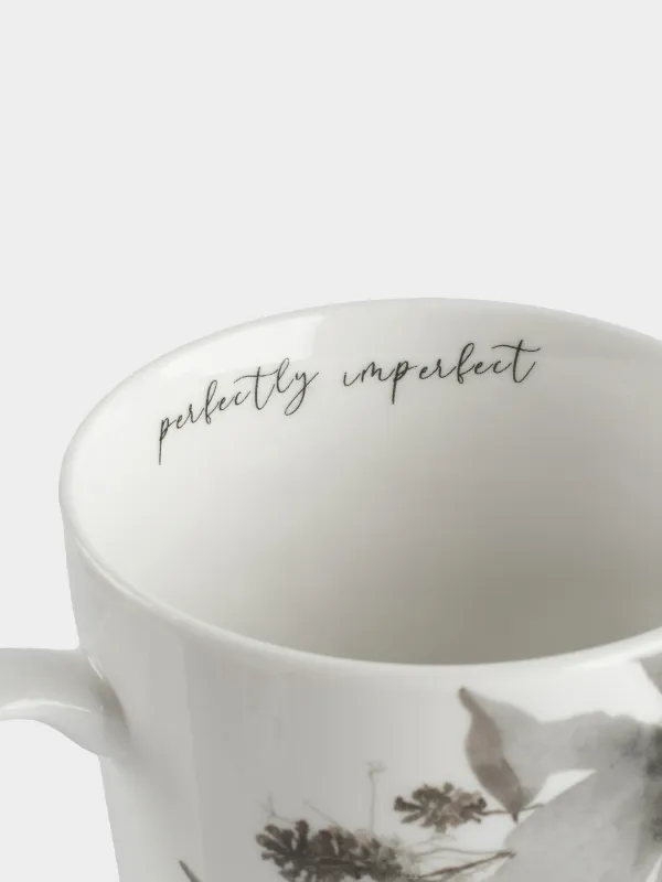 Кружка, 420 мл, 4 шт, фарфор N, Серые цветы, Watercolor, image-5