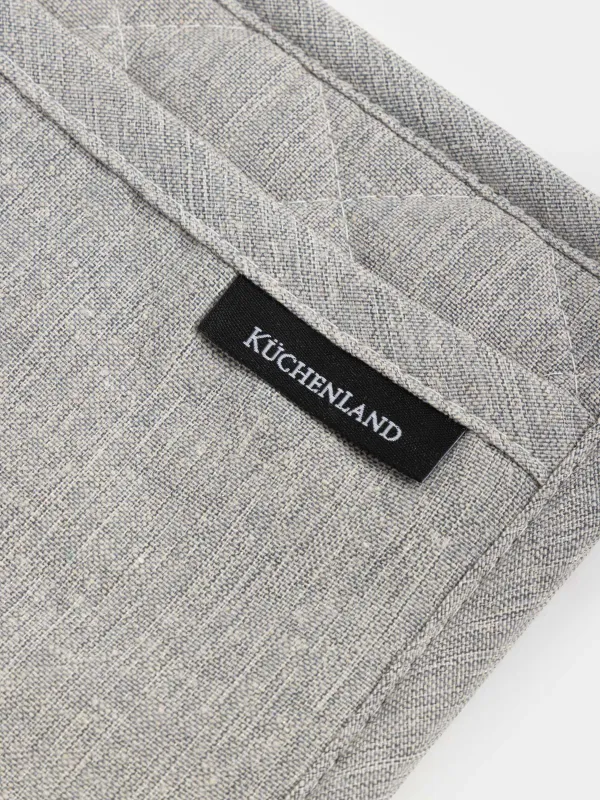 Подставка-прихватка, 18x18 см, неопрен/текстиль, квадратная, коричневая, BBQ, image-2