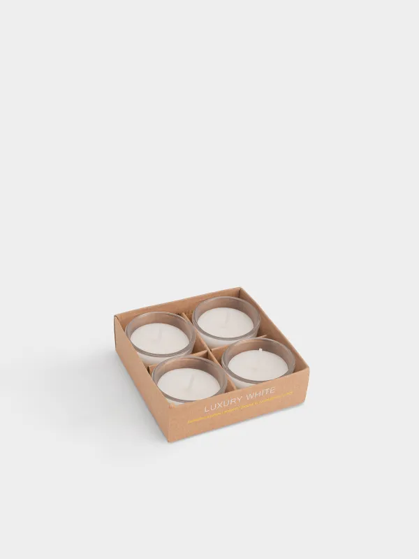 Свеча ароматическая, 5 см, 4 шт, в подсвечнике, Espresso Martini, Luxury white, image-3