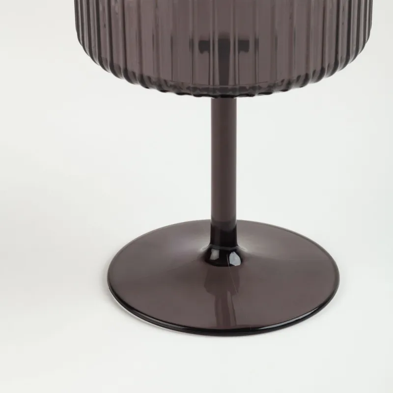 Бокал-креманка для шампанского, 350 мл, акрил, серый, Ribby, image-4