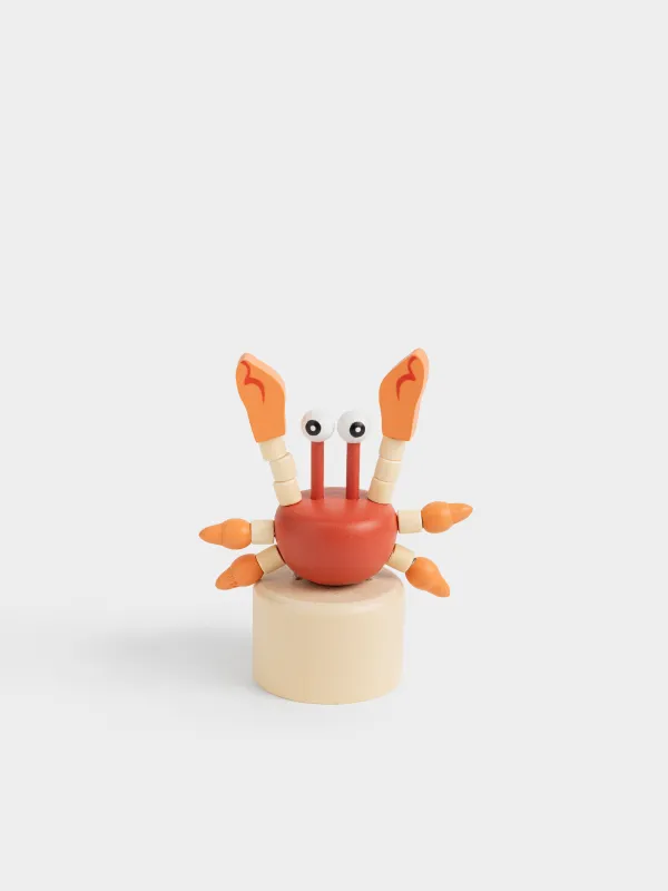 Игрушка, 13 см, дергунчик, Краб, Entertain, image-0