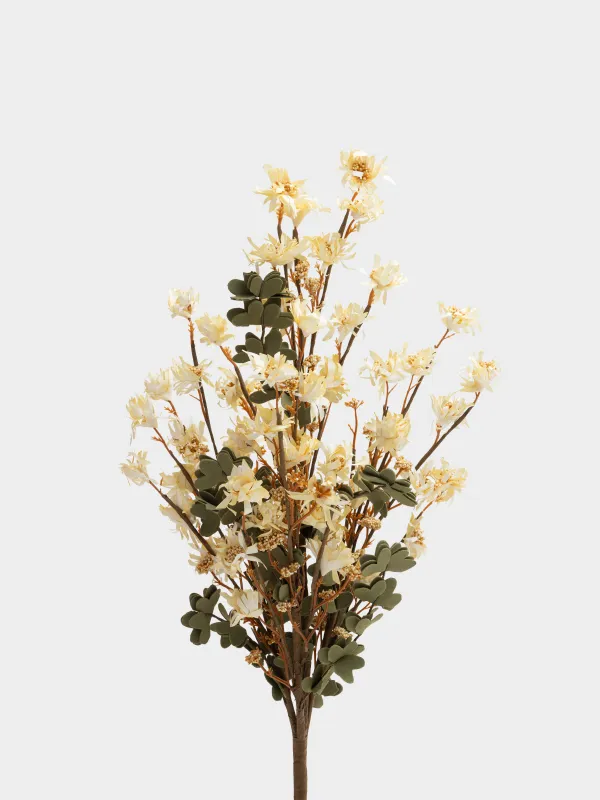 Ветка декоративная, 56 см, Белые цветы, Flower garden, image-1