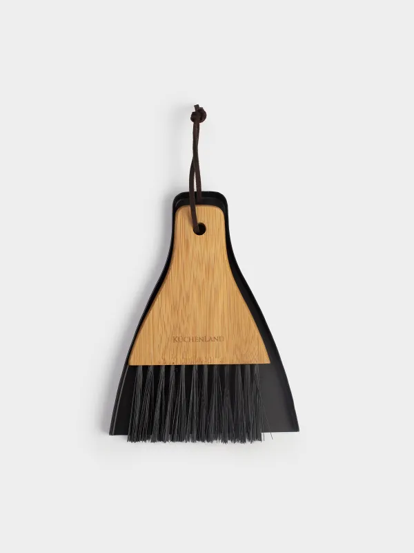 Щетка для мусора с совком, 17 см, Black clean, image-0