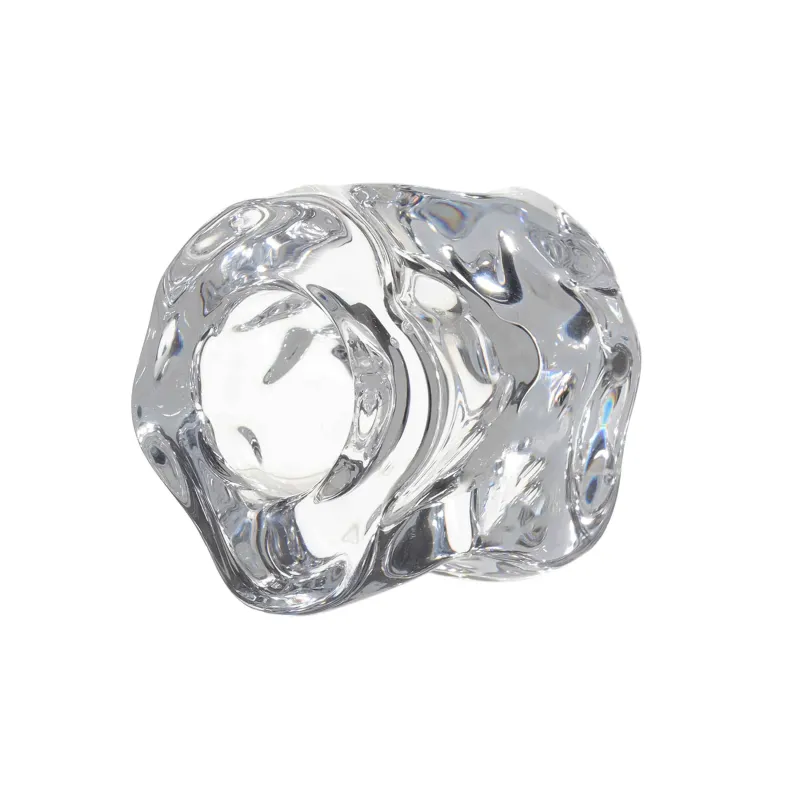 Подсвечник, 4 см, для тонкой свечи, стекло, Concave, image-1