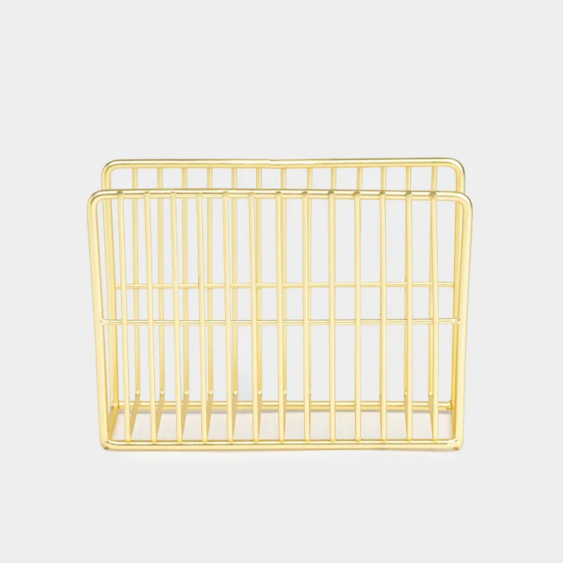 Салфетница, 13 см, металл, золотистая, Twist gold