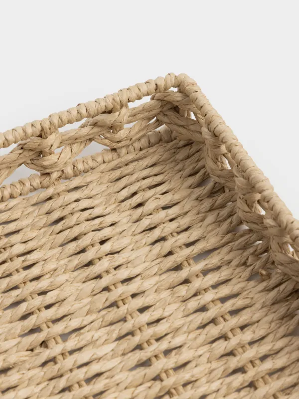Поднос, 36х26 см, плетеный, целлюлоза, прямоугольный, Braided, image-2