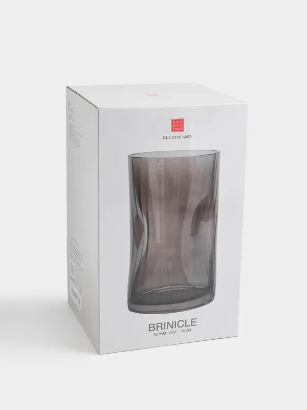 Ваза для цветов, 25 см, стекло, Brinicle, image-5