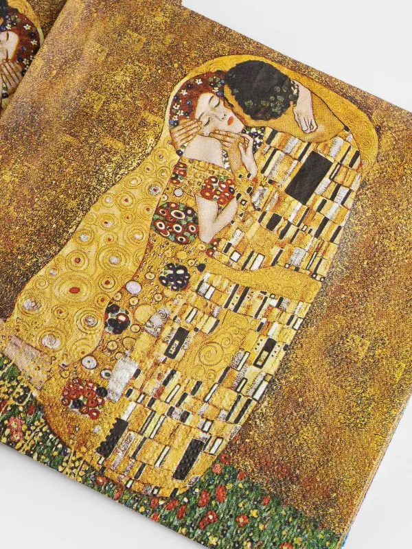 Салфетки бумажные, 33х33 см, 20 шт, Климт, Art поцелуй, image-2