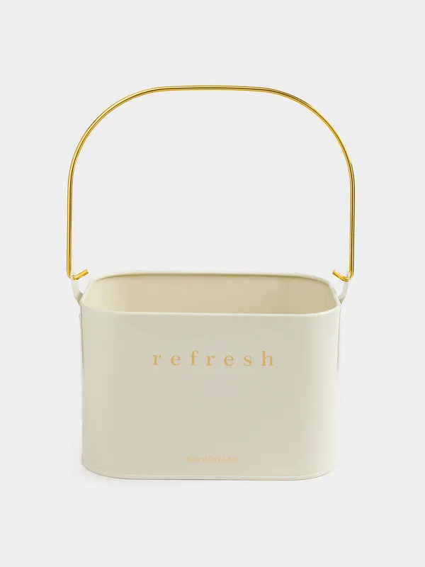 Органайзер для моющих средств, 21х15 см, переносной, металл, белый, Compact gold , image-1