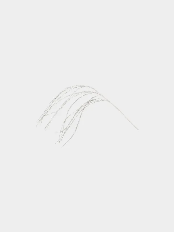 Ветка декоративная, 95 см, Серебристая ива, Curved decor, image-0