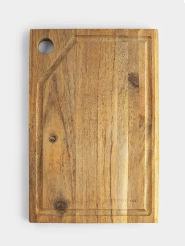 Доска разделочная, 33х23 см, прямоугольная, дерево, Noble tree, image-0