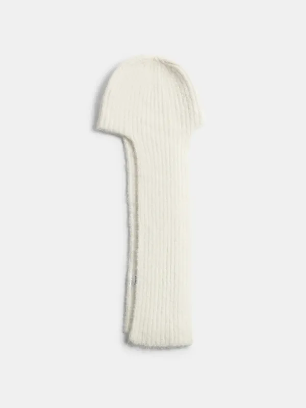 Вязаная шапка-ушанка с шерстью Knitting fuzz, image-0