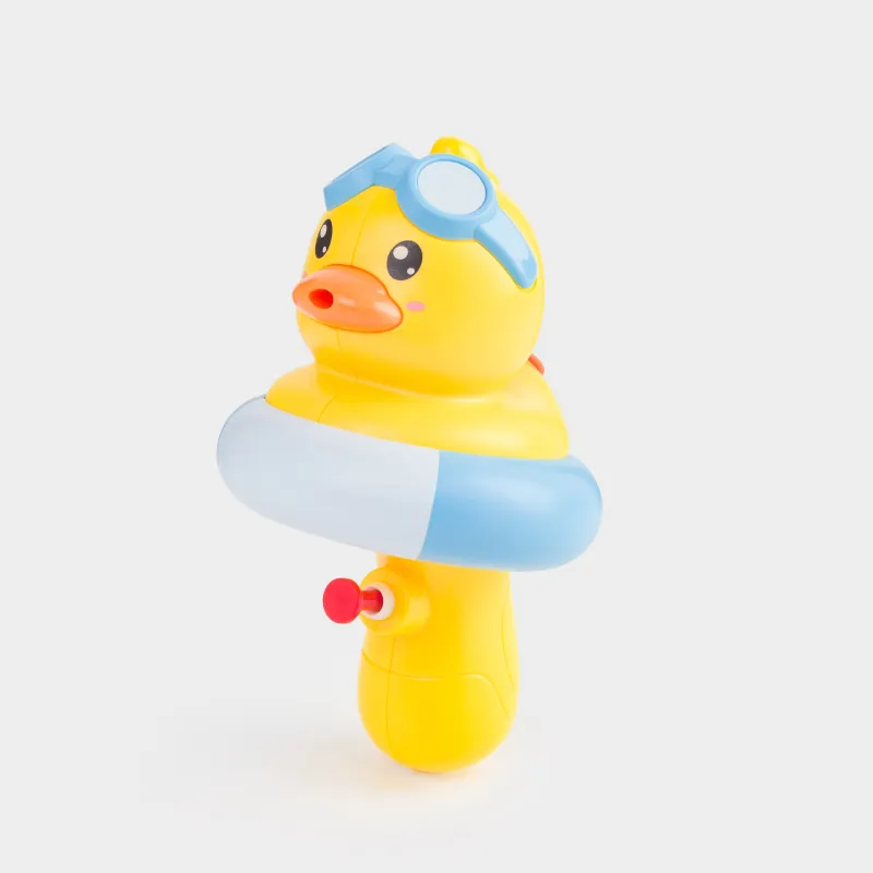Пистолет водяной, 19 см, пластик, желтый, Утенок в круге, Duck yellow, image-2
