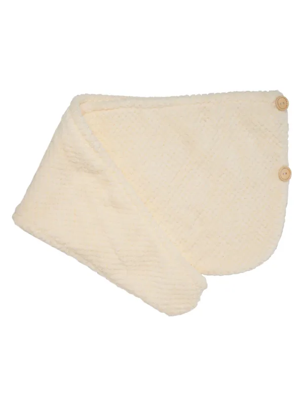 Полотенце-тюрбан для волос, 62х24 см, микроволокно, молочное, Fiber spa, image-1