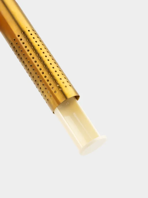 Сито для заваривания чая, 16 см, сталь/пластик, золотисто-молочное, Стик, Stick, image-3