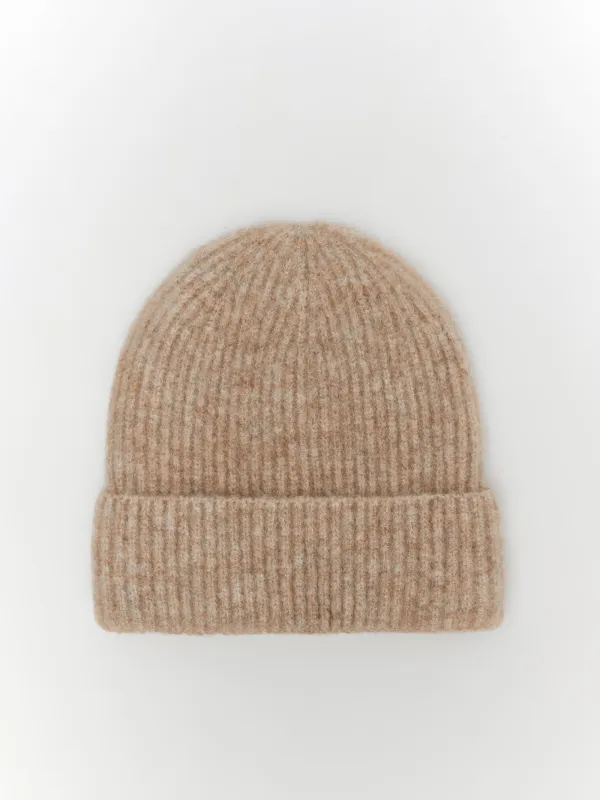 Шапка женская, единый размер, акрил/нейлон, песочная, Loop, image-0
