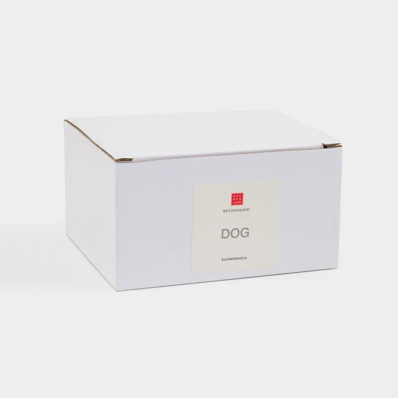 Держатель для украшений, 8 см, фарфор P, серебристый, Собака, Dog, image-3