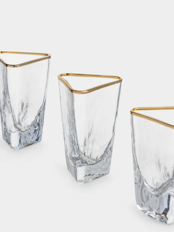 Стопка для водки, 4 шт, Triangle Gold, image-3